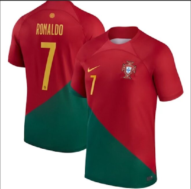 FZ 2023 2024 European Cup 7 Portugal Ronaldo red Soccer jersey